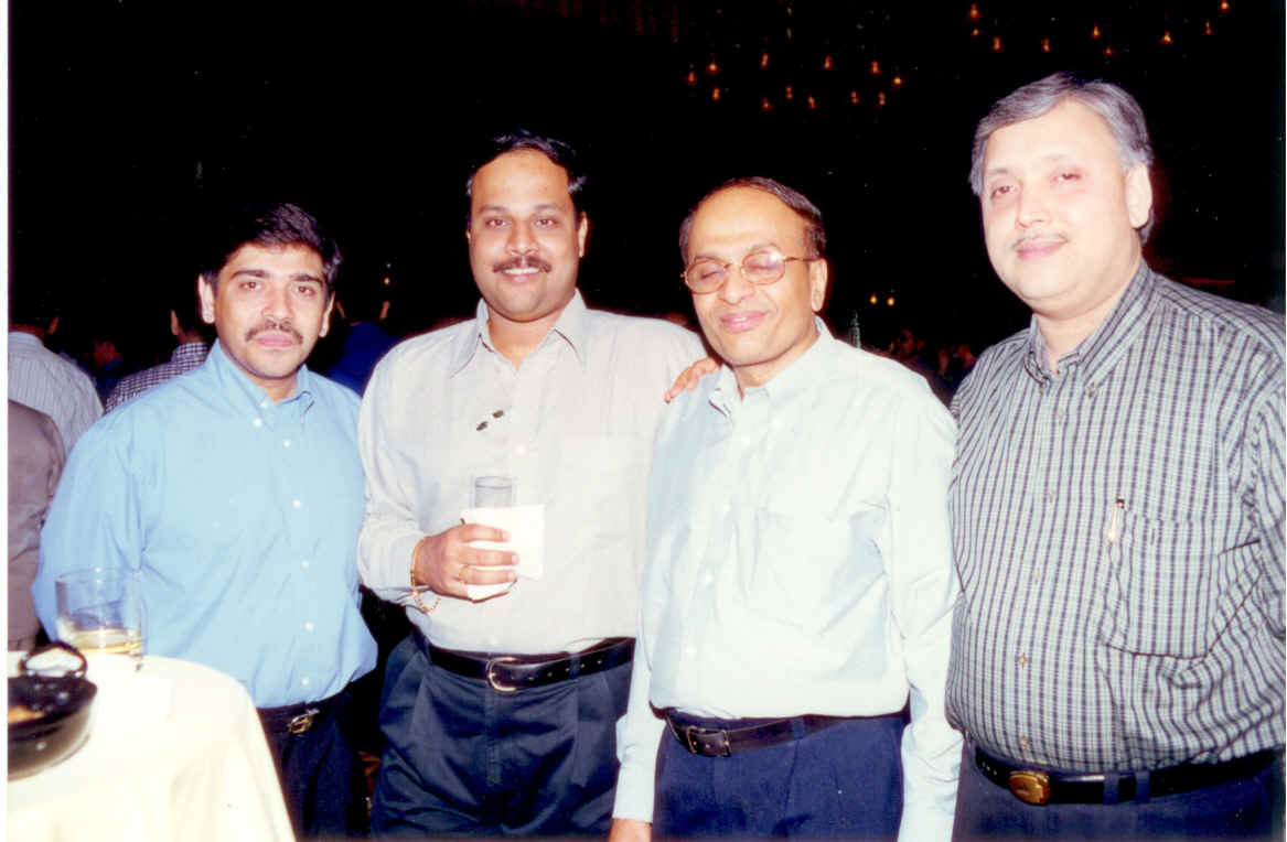 Mr. Atul Naik, Mr. Manoj Caculo, Mr. Vijay Hede and Mr. Keshav Kamat at the Client Meet