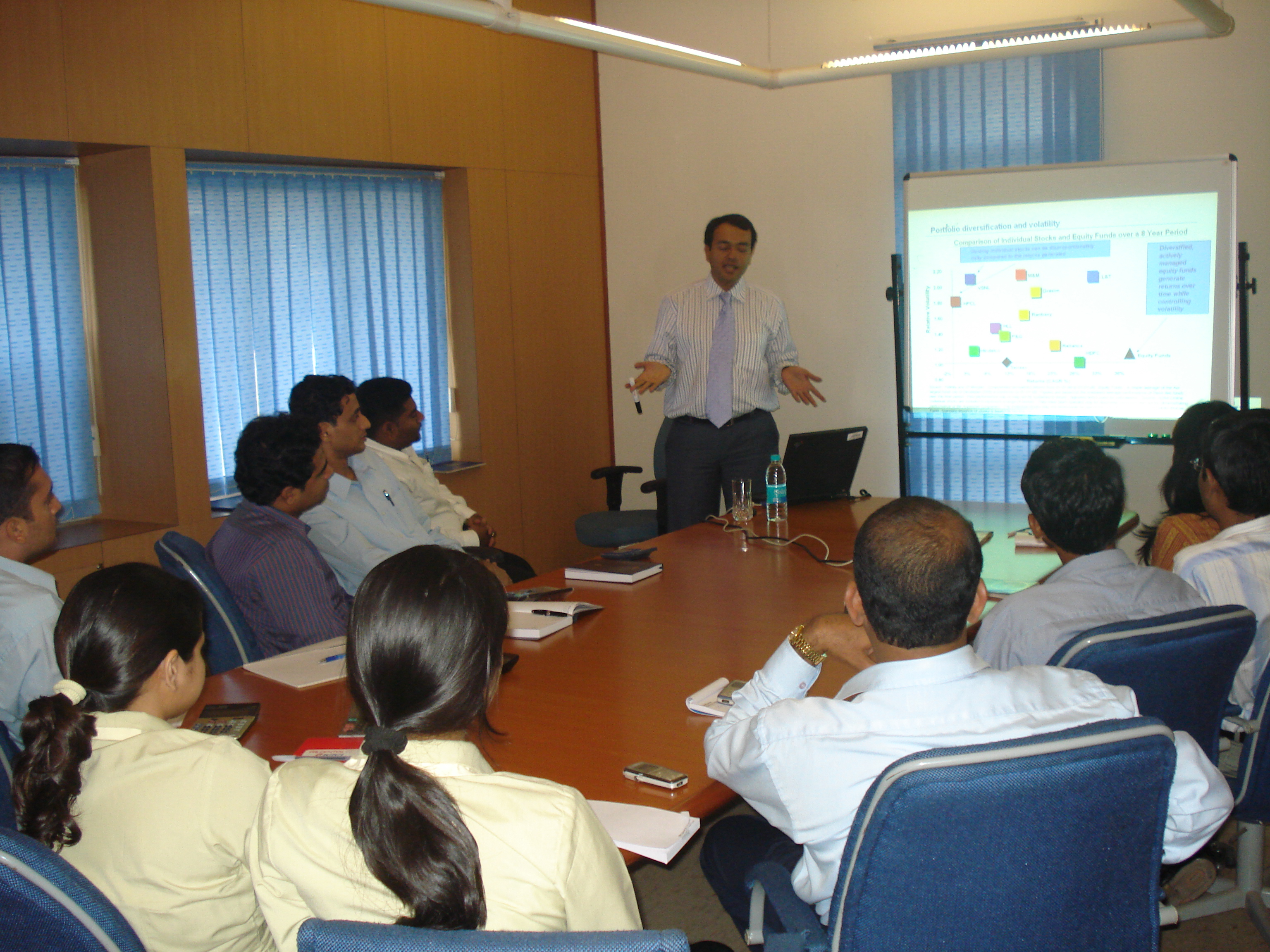 Fidelity training programme for the staff organized at our office - 2008